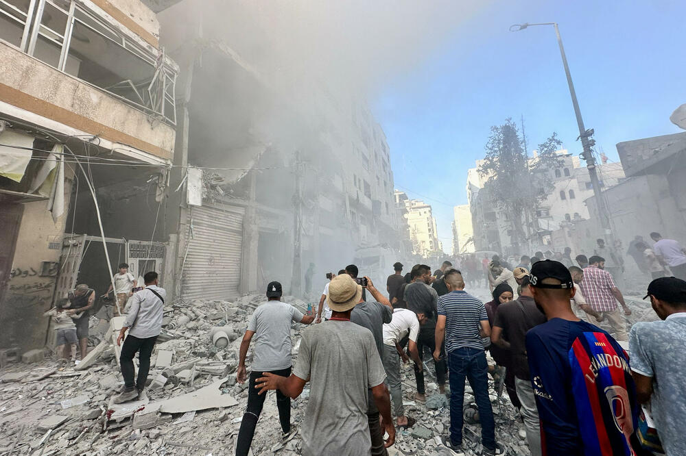 Izraelski napad na grad Gazu, Foto: REUTERS