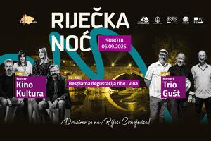 Riječka noć na šetalištu Rijeke Crnojevića