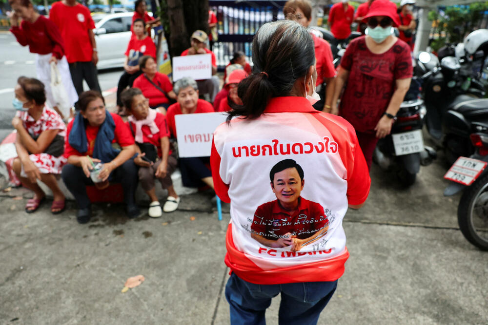 Taksinove pristalice u Bangkoku 22. avgusta