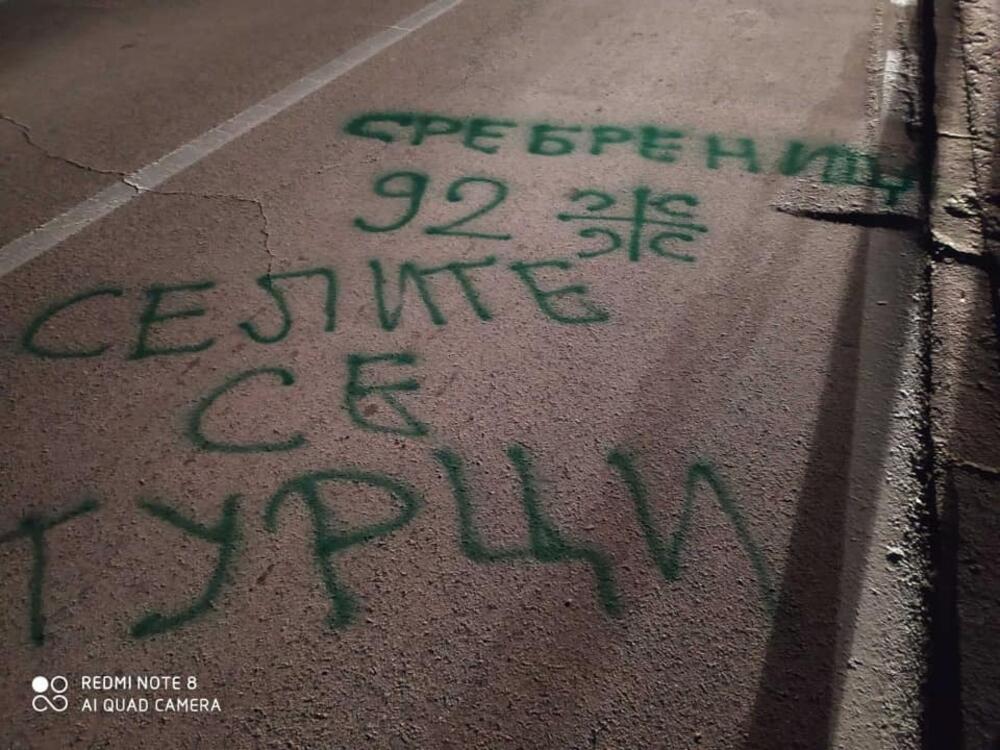 Jedan od prijetećih grafita u Odžacima