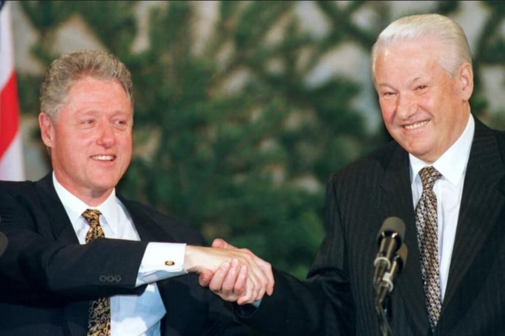 Klinton i Jeljcin na samitu u Helsinkiju 1997., Foto: REUTERS