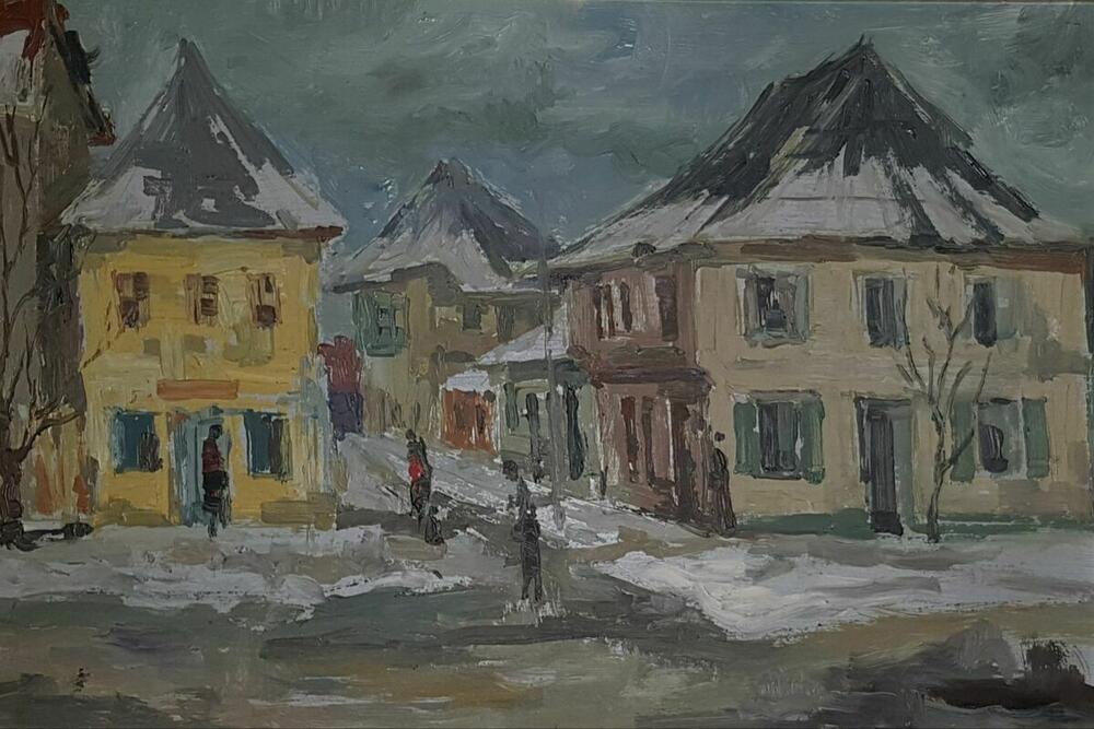 “Beranski motiv” (ulje na lesonitu), Aljo Smailagić