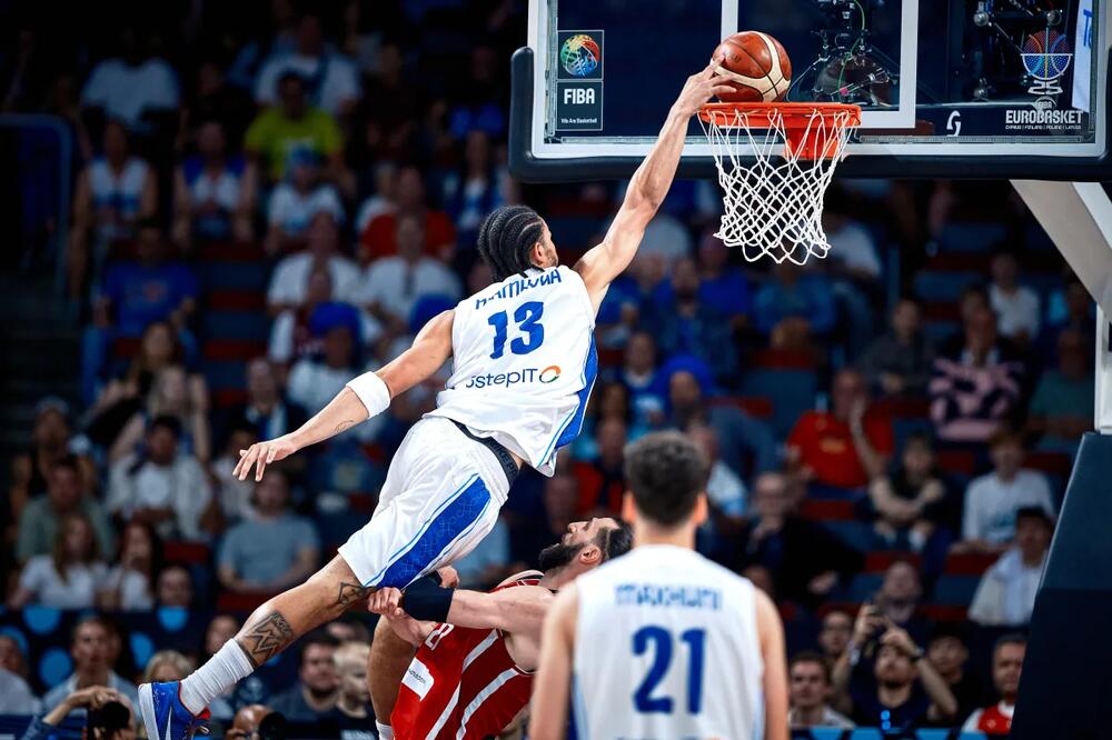 Oliver Nkamua na meču sa Gruzijom, Foto: FIBA