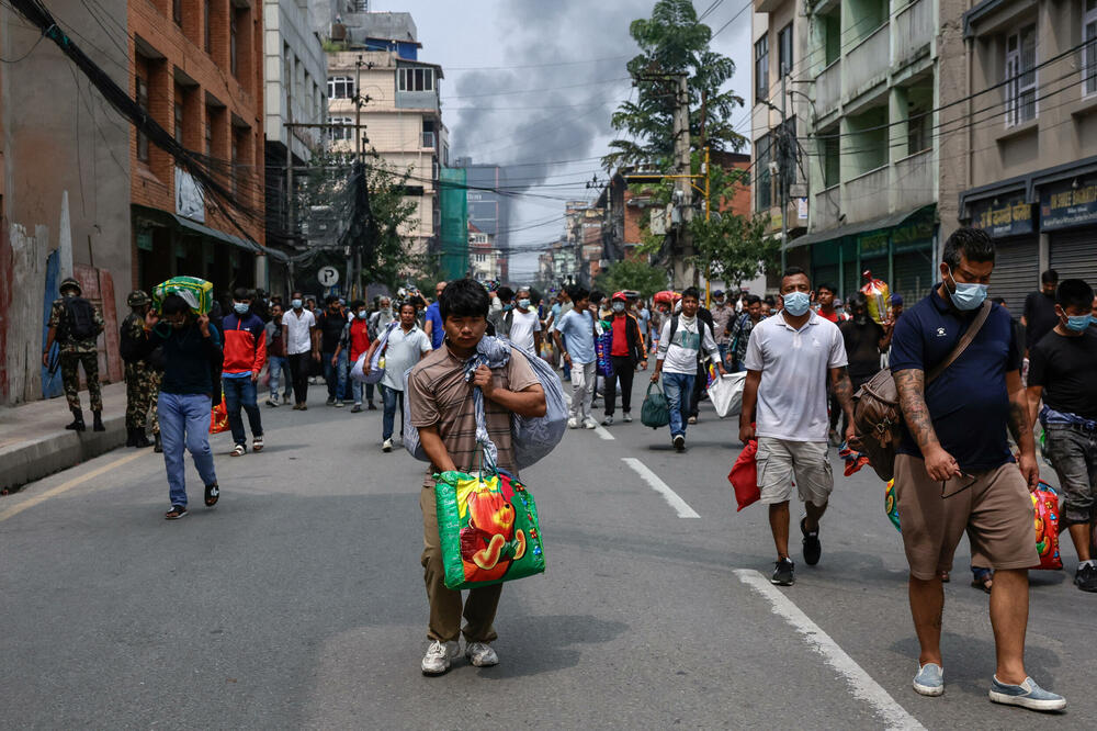 Zatvorenici se vraćaju u zatvor Dili Bazar, nakon što su pobjegli, Foto: Reuters