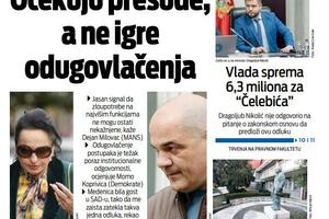 Naslovna strana "Vijesti" za 11. septembar 2025.