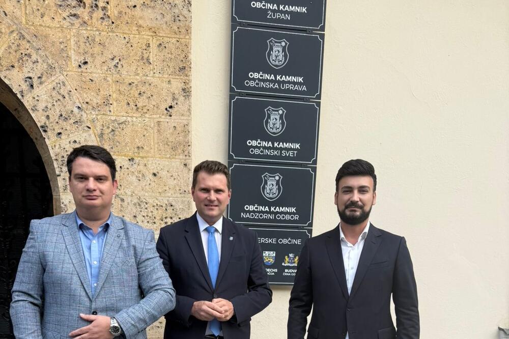 Jovanović i Odžić u Kamniku, Foto: Opština Budva