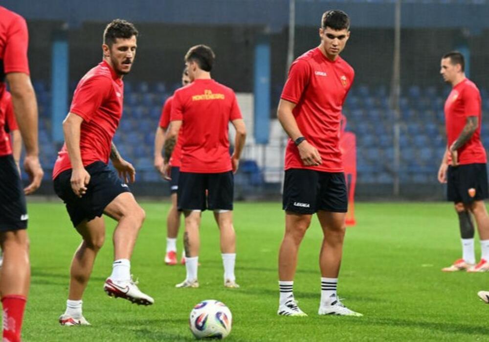 Jovetić i Adžić na treningu Crne Gore