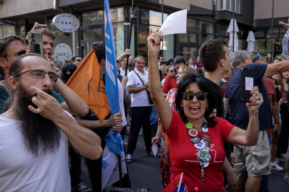 Protesti u Beogradu 8. septembra, Foto: Rojters