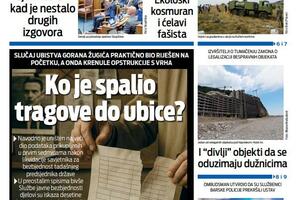 Naslovna strana "Vijesti" za 16. septembar 2025.