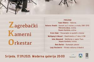 Zagrebački kamerni orkestar otvara jesenju sezonu u KIC-u