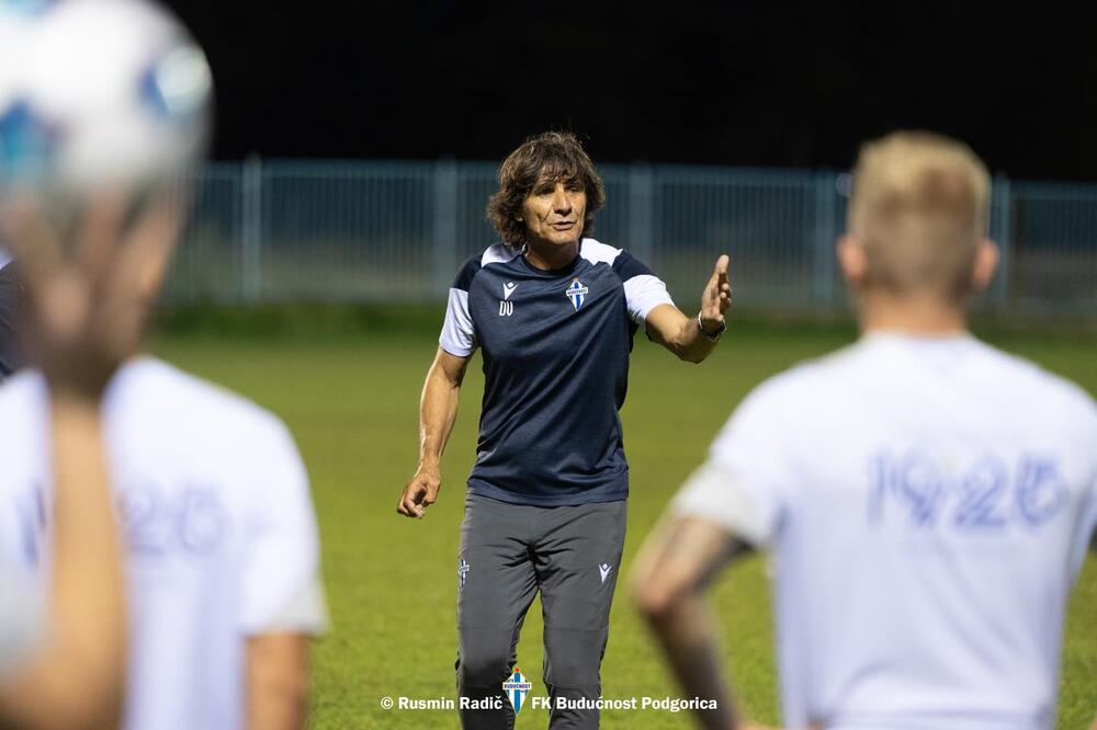 Vukićević je odradio prvi trening kao trener Budućnosti, Foto: FK Budućnost/Rusmin Radič