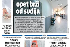 Naslovna strana "Vijesti" za 18. septembar 2025.