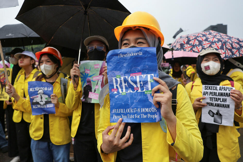 Protest studenata u Džakarti u Indoneziji 9. septembra
