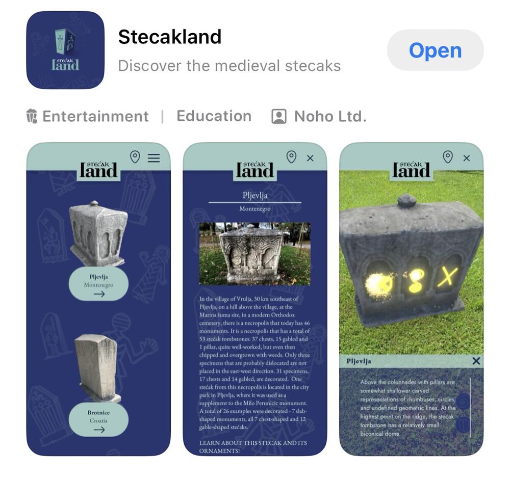 <p>Nova aplikacija Narodnog muzeja Crne Gore povezuje kulturno naslijeđe i savremenu tehnologiju, omogućavajući posjetiocima da istraže svijet stećaka kroz virtuelnu i proširenu stvarnost</p>