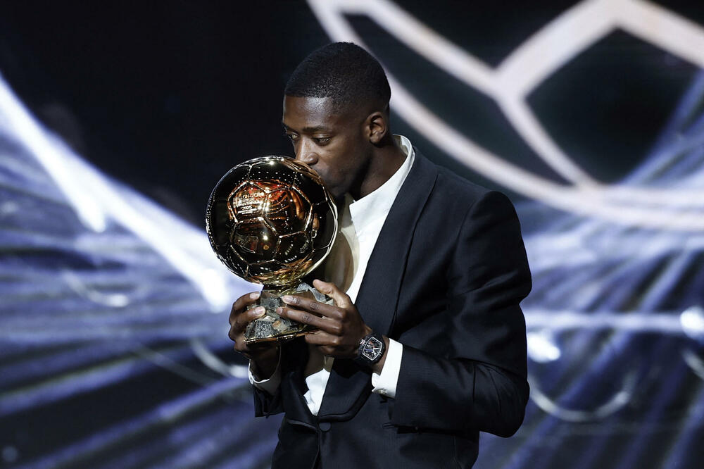 Dembele sa Zlatnom loptom u Teatru Šatle, Foto: Reuters