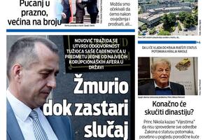 Naslovna strana "Vijesti" za 24. septembar 2025.