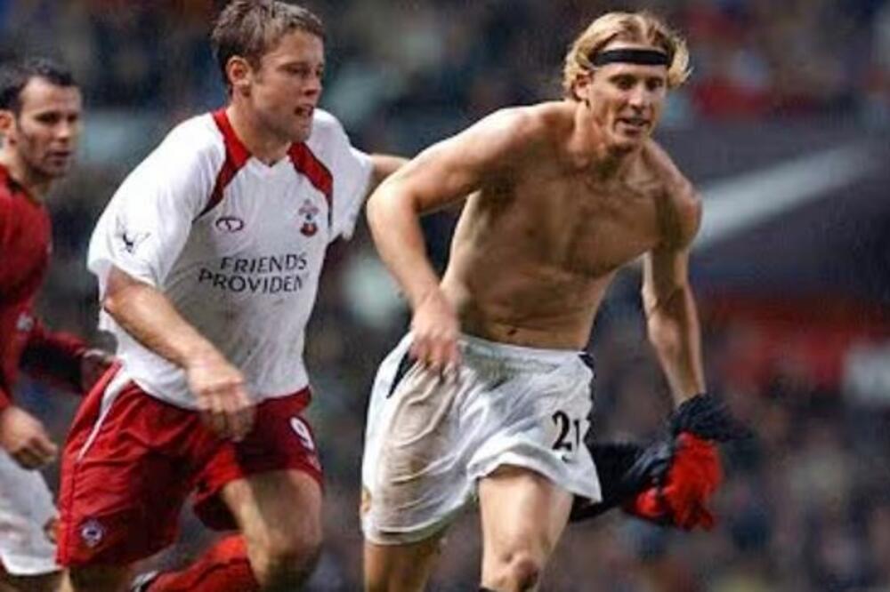 Forlan na meču sa Sautemptonom 2004., Foto: Printscreen YouTube