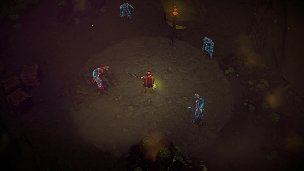 <p>Igrač preuzima ulogu Pajeúa, revolveraša u crvenom ogrtaču, koji pokušava da spasi dušu svog palog mentora, Savjetnika iz samog Pakla</p>