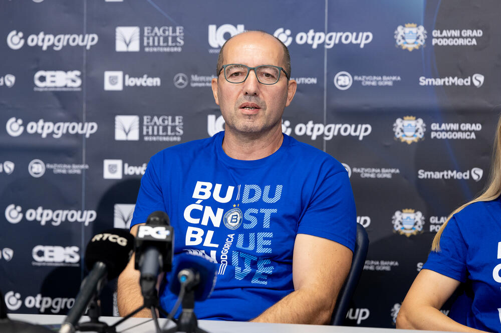 Zoran Abramović na današnjoj konferenciji, Foto: ŽRK OTP Group Budućnost