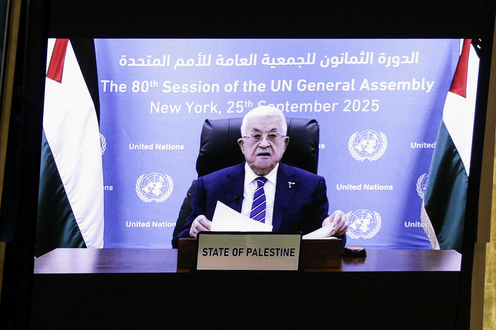 Video obraćanje Abasa na Generalnoj skupštini UN-a, Foto: Reuters