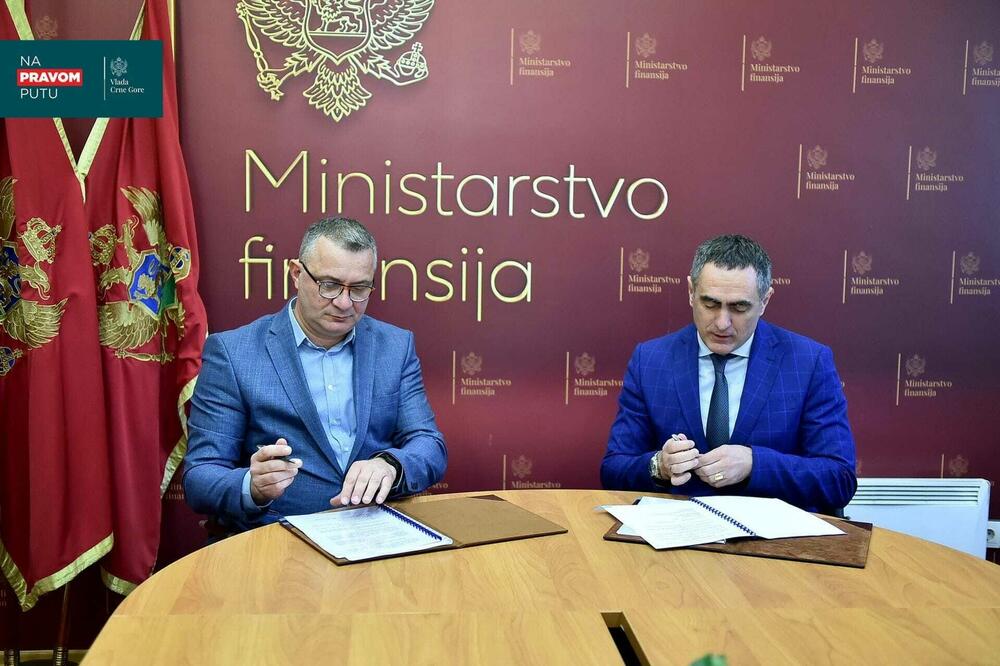 Sa potpisivanja GKU iz 2023: Rakočević i Damjanović, Foto: gov.me