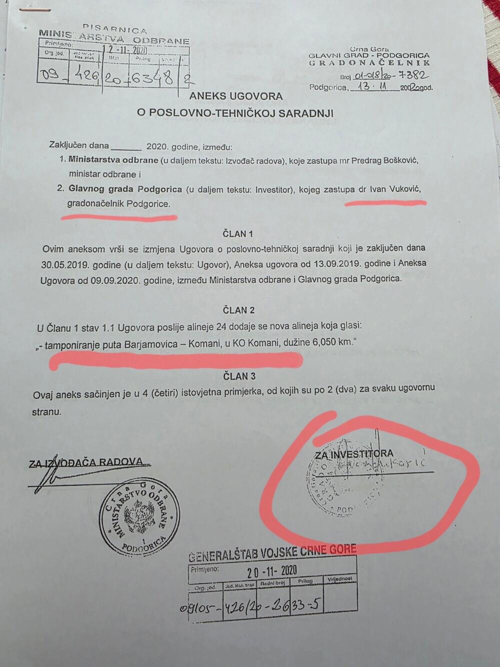 Fotografija koju je dostavio Leković