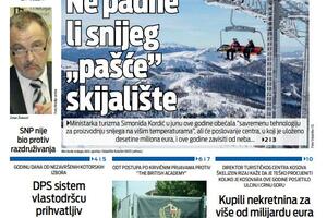 Naslovna strana "Vijesti" za 28. septembar 2025.