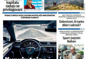 Naslovna strana "Vijesti" za 29. septembar 2025.