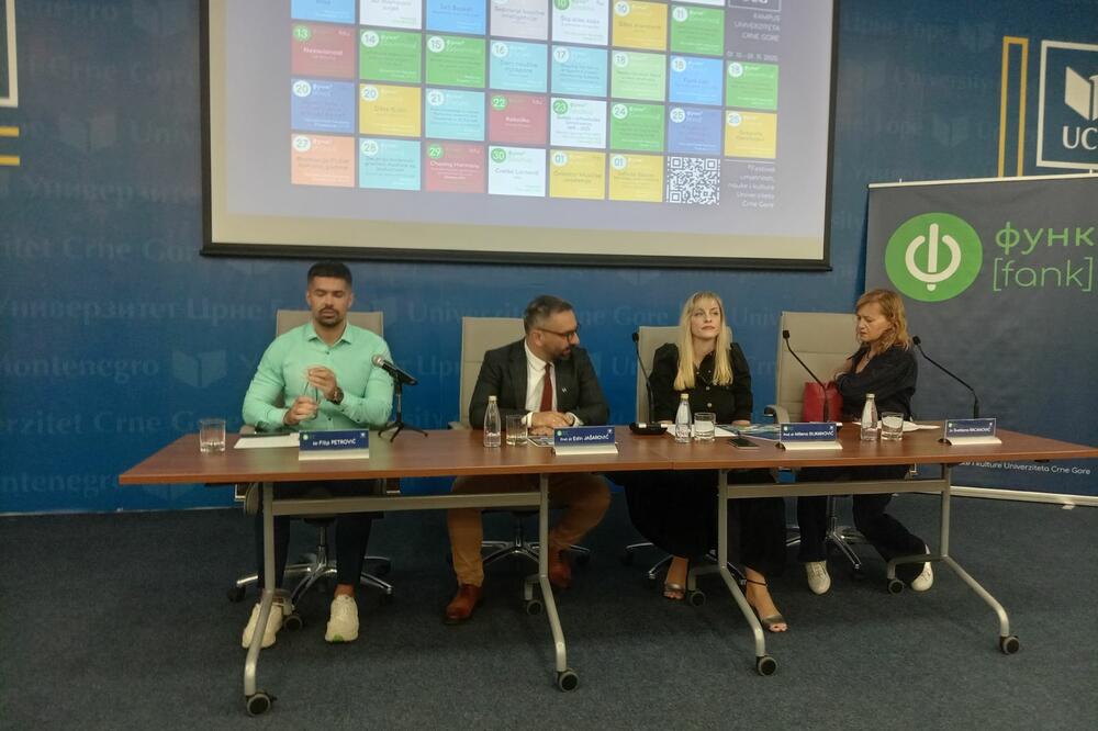 Sa jučerašnje konferencije za medije u Rektoratu UCG, Foto: Pavle Savović