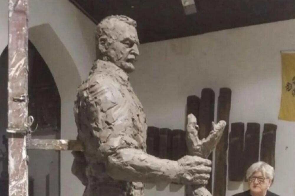 Spomenik Račiću koji bi navodno mogao da bude postavljen u Andrijevici, Foto: Printscreen