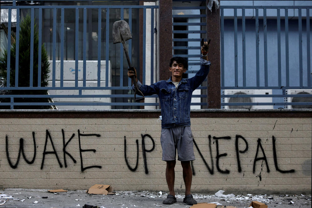Sa protesta u Nepalu