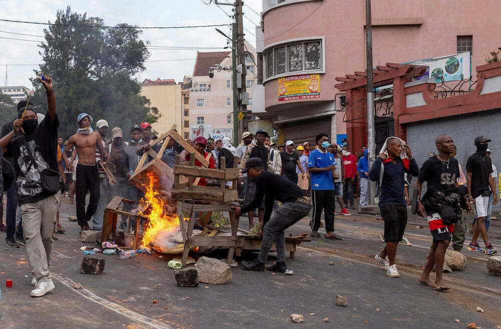 Sa jednog od protesta na Madagaskaru