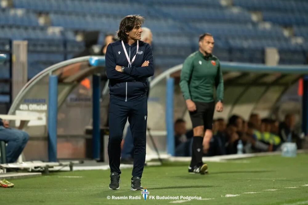 Vukićević tokom meča sa Jezerom, Foto: FK Budućnost/Rusmin Radič