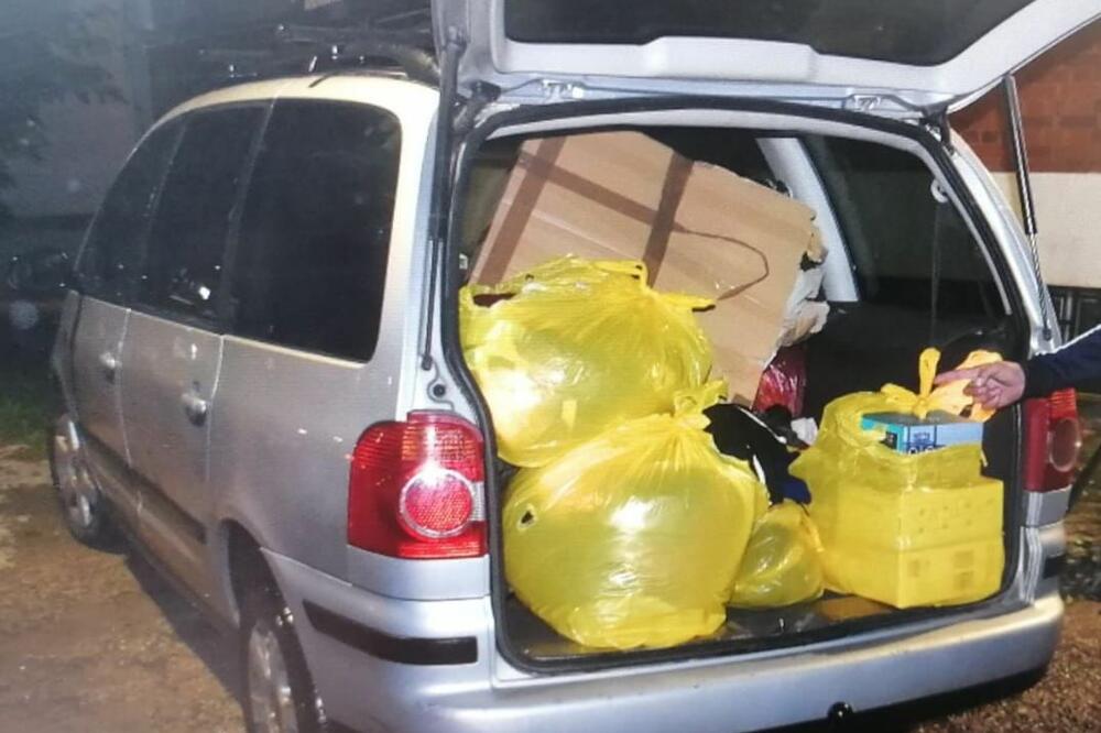 Zaplijenjena roba, Kolašin, Foto: Uprava policije