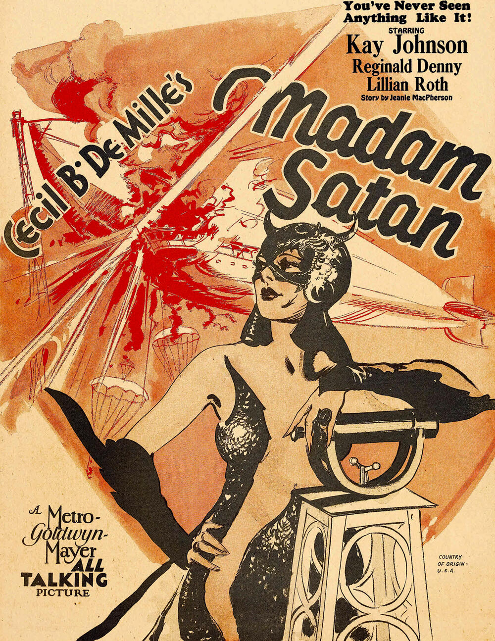 Plakat za “Madam Satan”