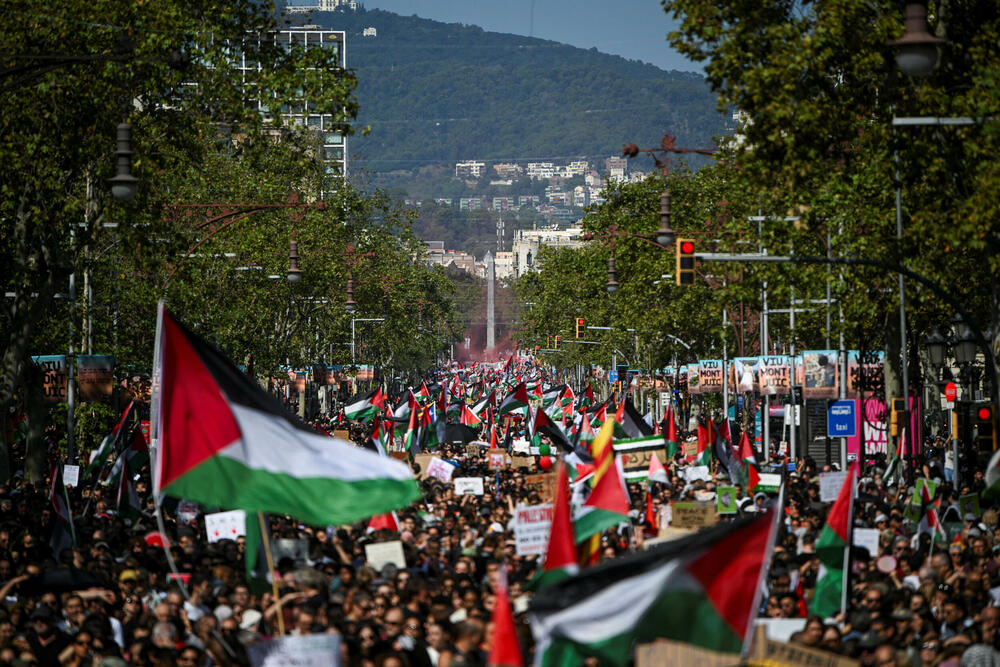Barselona Palestina protest