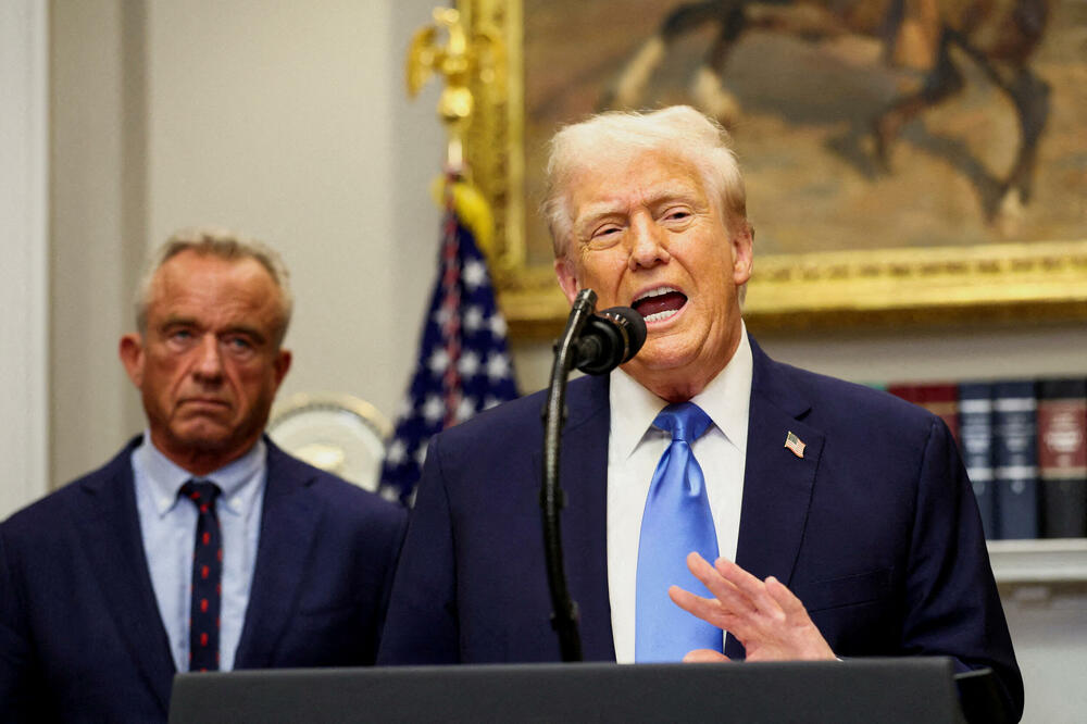 Tramp i Kenedi na konferenciji za novinare u Bijeloj kući 22. septembra, Foto: Rojters