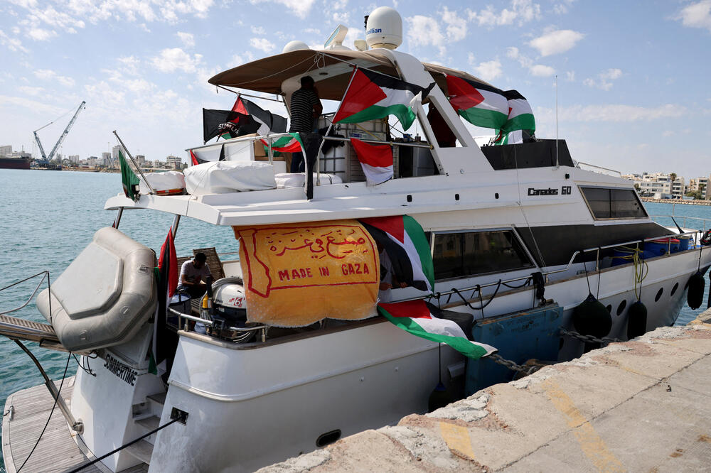 Jedan od presretnutih brodova iz flotile, Foto: REUTERS