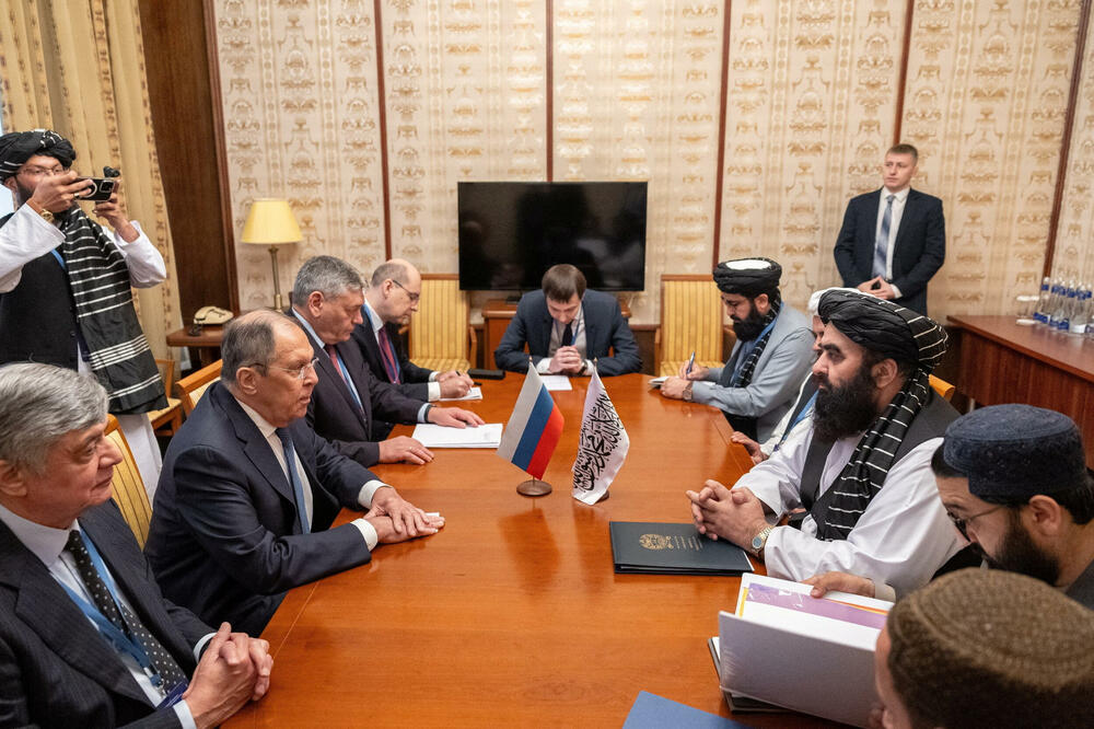 Sa sastanka Lavrova i Kan Mutakija, Foto: Reuters