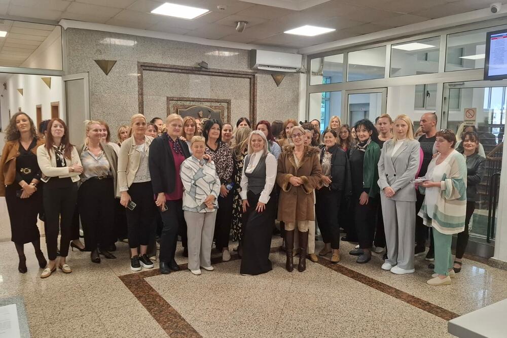 Štrajk u Višem sudu u Podgorici, Foto: Viši sud u Podgorici