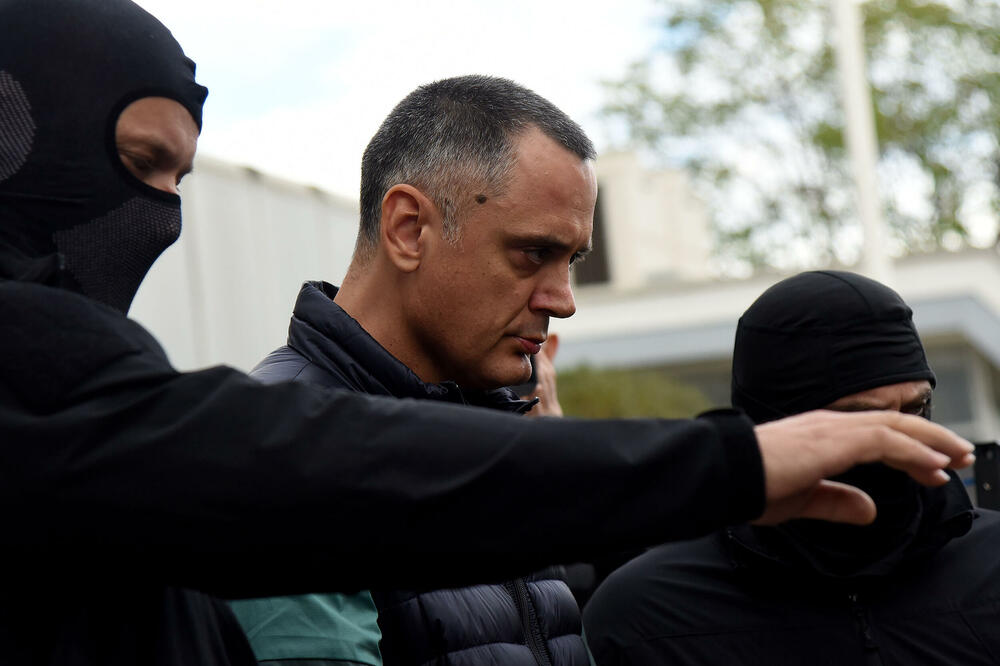 Pavićević after questioning at the Special Police Department, Photo: Luka Zekovic