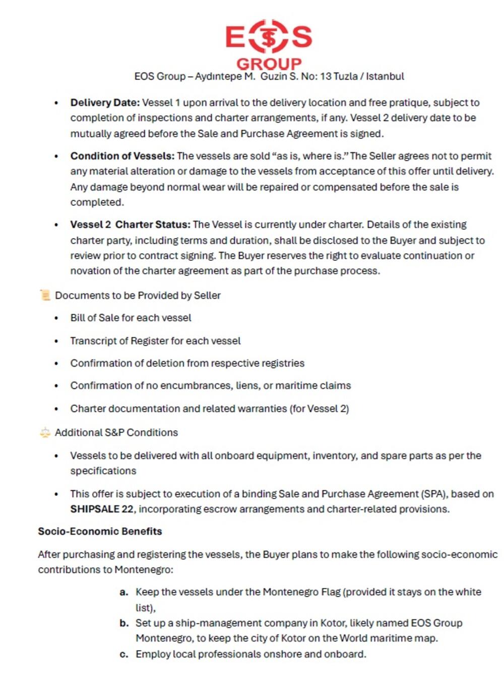 <p>Turci za brodove “Kotor” i “ Dvadesetprvi maj” nudili 16 miliona dolara (tri više od Danaca), da brodovi ostanu pod crnogorskom zastavom, da dodatno ulože milion u brod “Kotor”, osnuju svoju kompaniju za menadžment brodova u Crnoj Gori...</p>