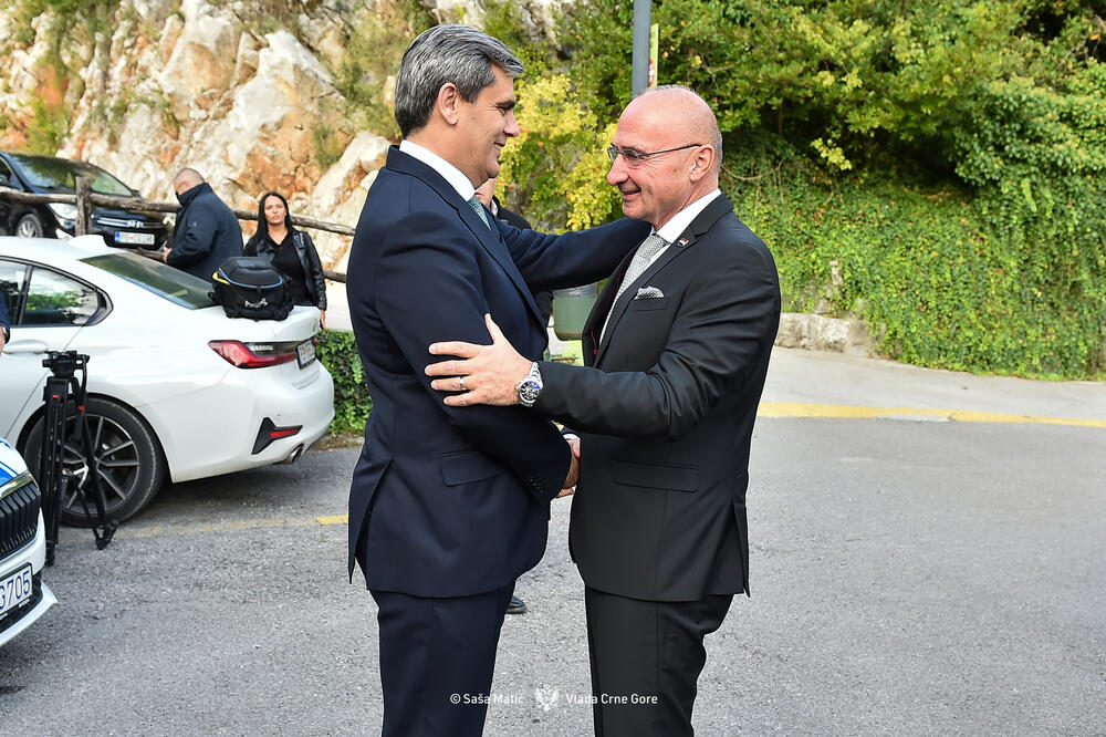Ibrahimović i Grlić-Radman tokom susreta u Morinju 4. oktobra, Foto: Vlada Crne Gore