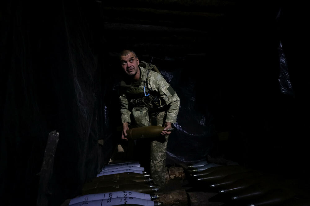 Detalj sa fronta u blizini Kupjanska