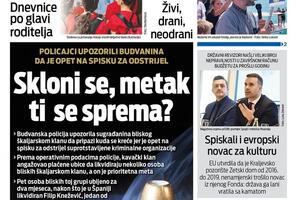 Naslovna strana "Vijesti" za 14. oktobar 2025.