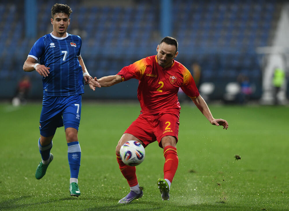 Andrija Vukčević je protiv Farana i Lihtenštajna bio jedand od trojice štopera