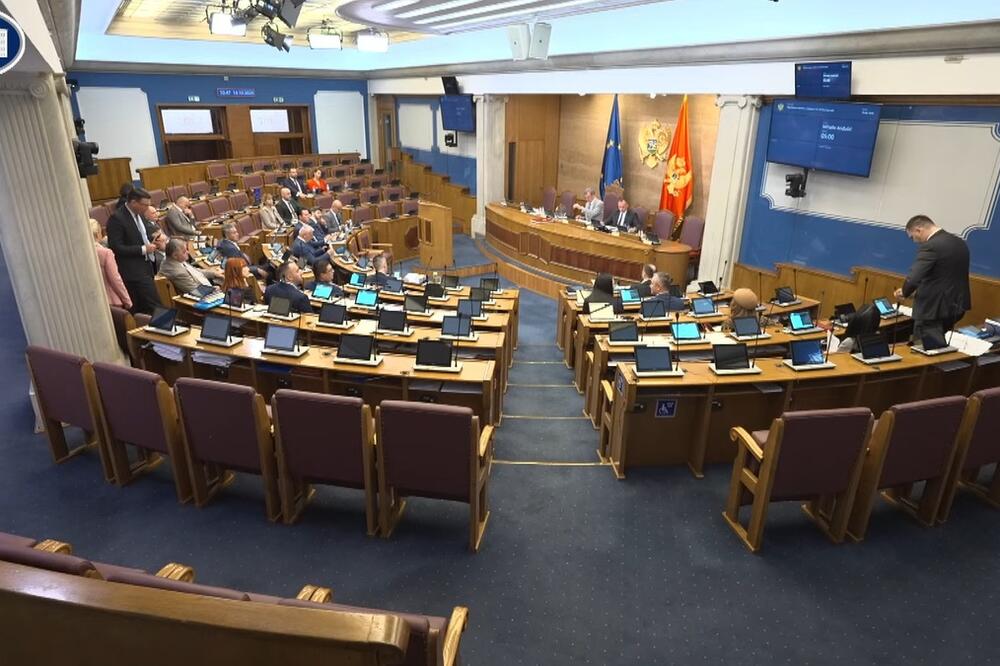 Sa današnje sjednice, Foto: Screenshot/Skupština Crne Gore