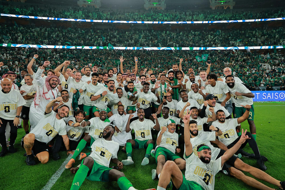 Reprezentacija Saudijske Arabije proslavlja plasman na Mundijal, Foto: Reuters