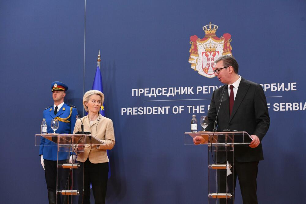 Fon der Lajen i Vučić, Foto: BETAPHOTO/MILAN ILIC