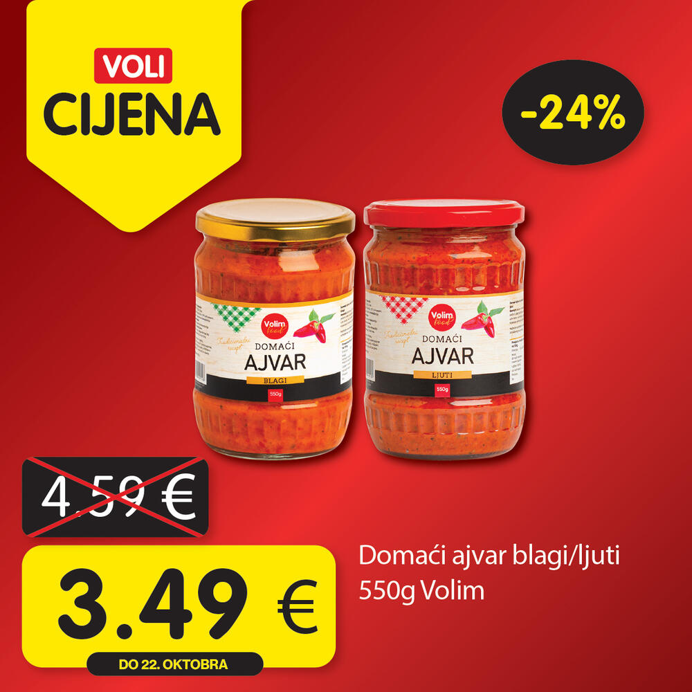 <p><em>U svim <strong>Voli</strong> i <strong>Naš diskont</strong> marketima, svakog četvrtka vas očekuje <strong>novi krug vaših omiljenih Voli cijena</strong>.</em></p>